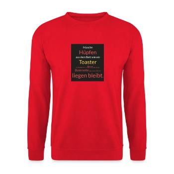 Mehr als 130 Produkte für den besten Spruch! - Unisex Pullover - Rot - Vorne - Alina (178cm) & Michal (187cm)