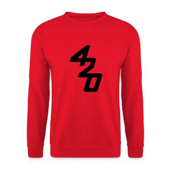 420 boat class sailing - Unisex Sweatshirt - red - Front - Alina (178cm) & Michal (187cm)