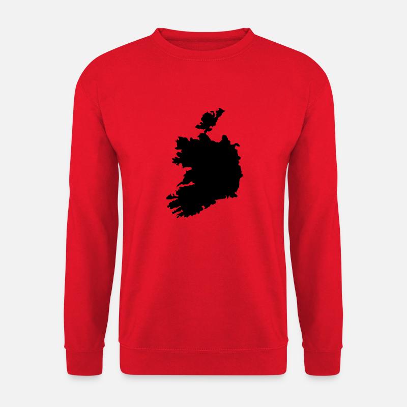 l’Irlande a contourné - Sweat-shirt Unisexe - rouge
