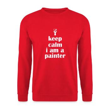 Craftsman Handyman Craft Tool Construction Site - Unisex Sweatshirt - red - Front - Alina (178cm) & Michal (187cm)