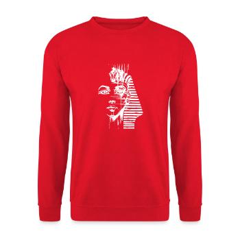Pharaon Égypte Femmes Ancienne Pyramide Pharaon Égypte - Sweat-shirt Unisexe - rouge - Devant - Alina (178cm) & Michal (187cm)