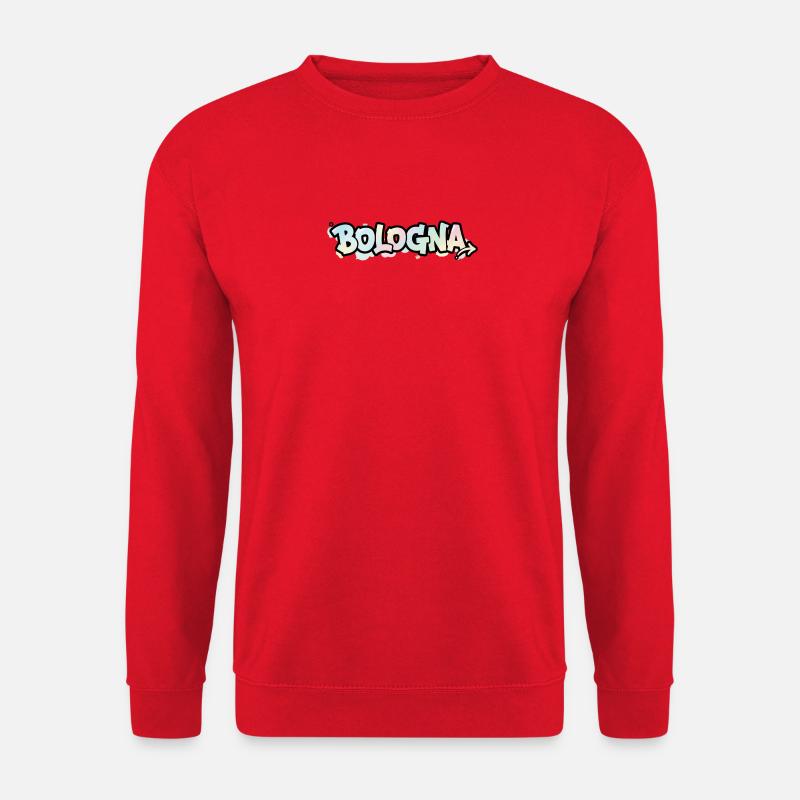 Lettrage graffiti BologneA sur la flèche - Sweat-shirt Unisexe - rouge