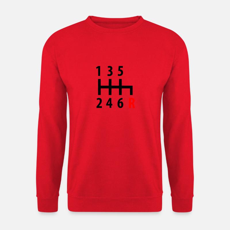 Gear shift auto - Unisex Sweatshirt - red