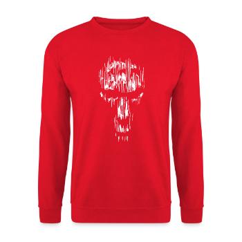 Fantaisie du crâne - Sweat-shirt Unisexe - rouge - Devant - Alina (178cm) & Michal (187cm)