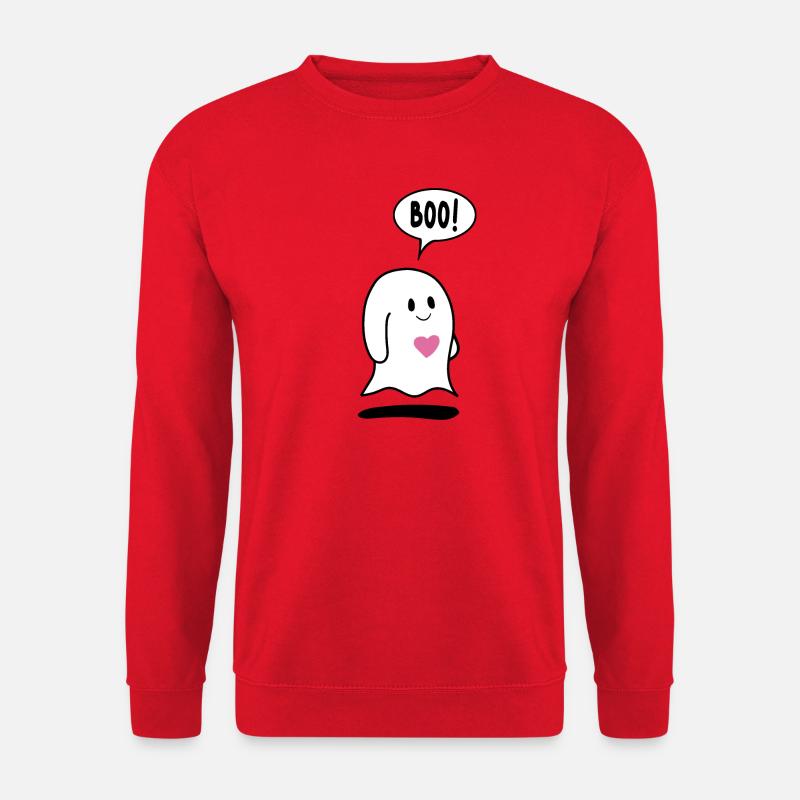 Kleiner Geist, Geist mit Herz - Unisex Pullover - Rot