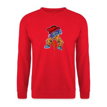 Spray Can Master - Unisex Sweatshirt - red - Front - Alina (178cm) & Michal (187cm)