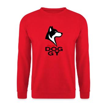 Dogstyle - Sweat-shirt Unisexe - rouge - Devant - Alina (178cm) & Michal (187cm)