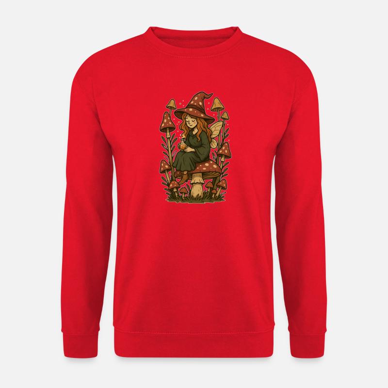 Fairytale forest magic fairy - Unisex Sweatshirt - red