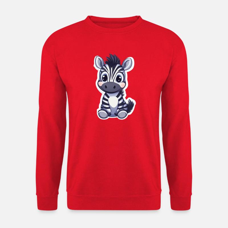 Zebra - Unisex Pullover - Rot