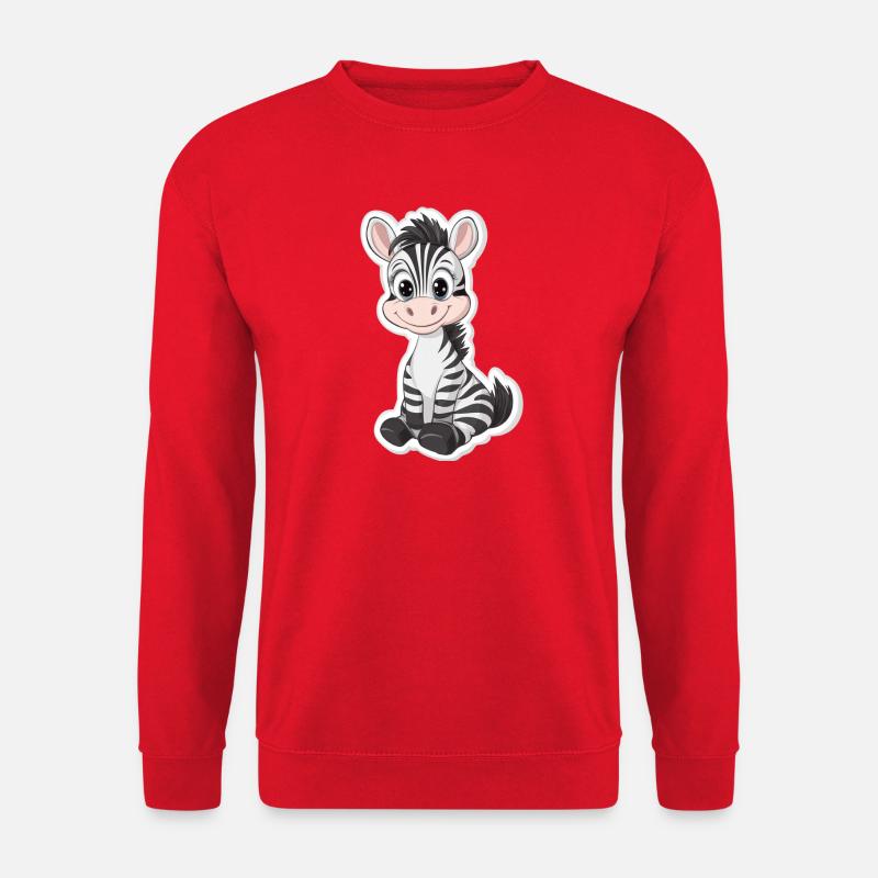 Zebra - Unisex Sweatshirt - red