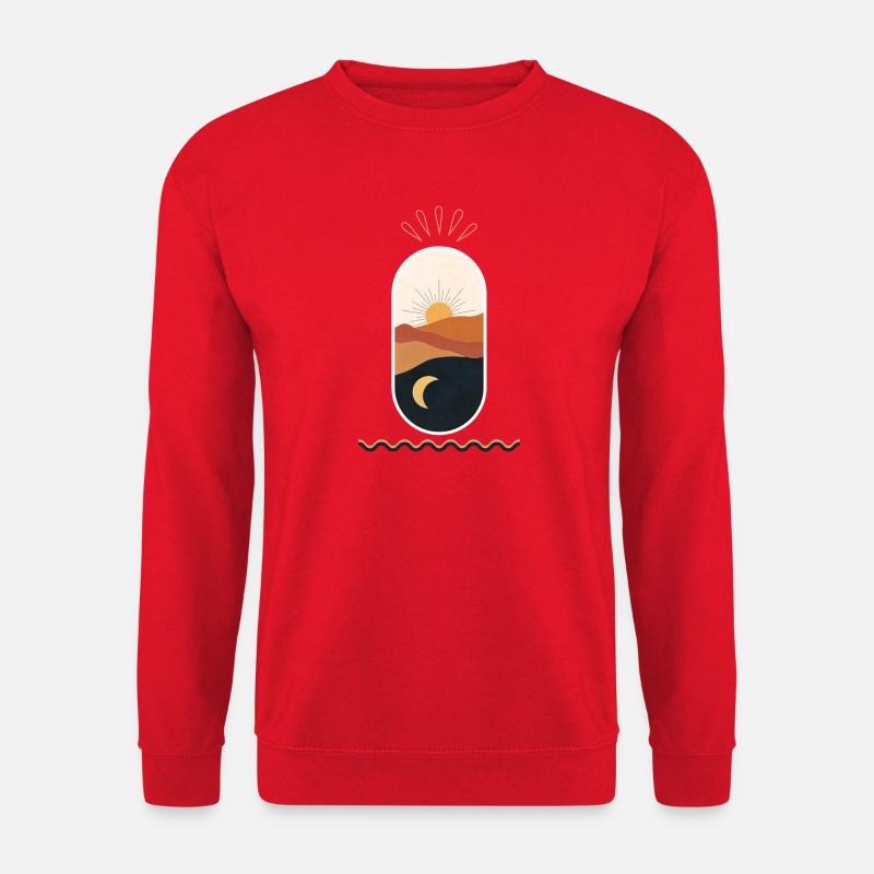 Wüstensonne Mondnächte - Unisex Pullover - Rot
