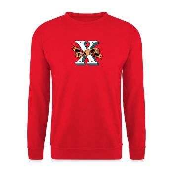 Gen X 1965-1980 - Unisex Sweatshirt - red - Front - Alina (178cm) & Michal (187cm)