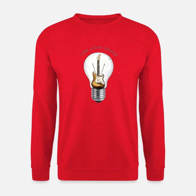 Guitar in light bulb - Unisex Sweatshirt - red