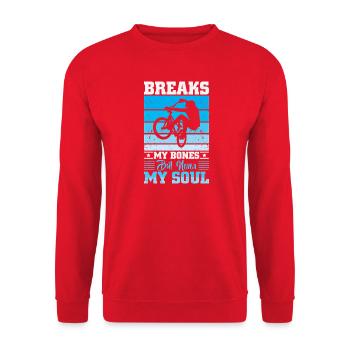 VTT VTT Vélo de Parole Descendance VTT - Sweat-shirt Unisexe - rouge - Devant - Alina (178cm) & Michal (187cm)