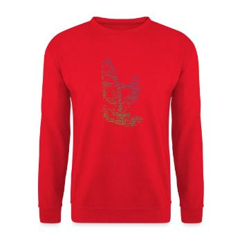 Purement concentré sur la planche à voile - Sweat-shirt Unisexe - rouge - Devant - Alina (178cm) & Michal (187cm)