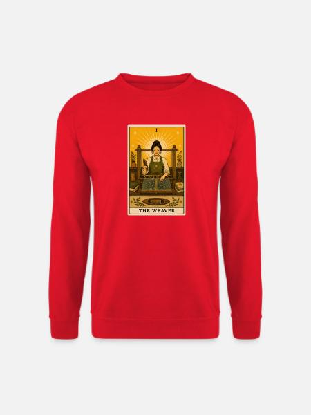 Weberin | Webstuhl Garn Tarot - Unisex Pullover - Rot
