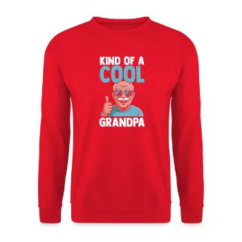 Grandfather Papaw Pop Gramps Granddad Grandpa - Unisex Pullover - Rot - Vorne - Alina (178cm) & Michal (187cm)