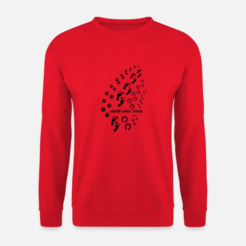 never walk alone 3 - Unisex Sweatshirt - red