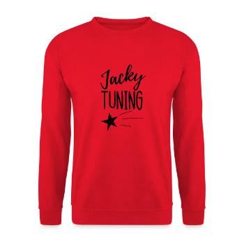 jacky tuning - Sweat-shirt Unisexe - rouge - Devant - Alina (178cm) & Michal (187cm)
