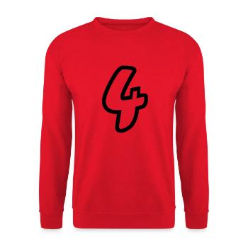 4 - Sweat-shirt Unisexe - rouge - Devant - Alina (178cm) & Michal (187cm)