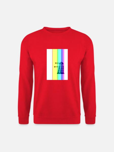 Dr..Inclusion; He/Him/ She/Her/Them/They Rainbow - Unisex Sweatshirt - red