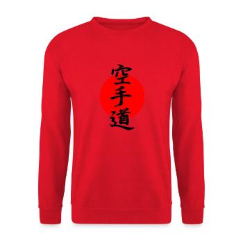 Karate do - Sweat-shirt Unisexe - rouge - Devant - Alina (178cm) & Michal (187cm)