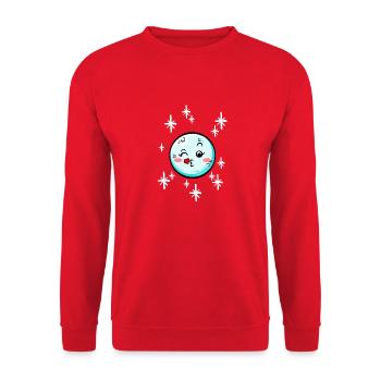Boule de neige #7/9 - Sweat-shirt Unisexe - rouge - Devant - Alina (178cm) & Michal (187cm)