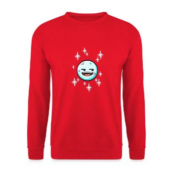 Boule de neige #5/9 - Sweat-shirt Unisexe - rouge - Devant - Alina (178cm) & Michal (187cm)