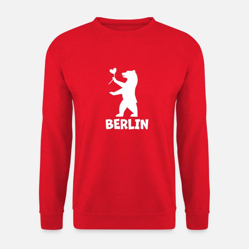 Berlin Bear - Unisex Sweatshirt - red