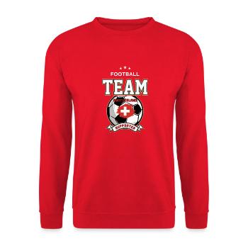 Suisse - Sweat-shirt Unisexe - rouge - Devant - Alina (178cm) & Michal (187cm)