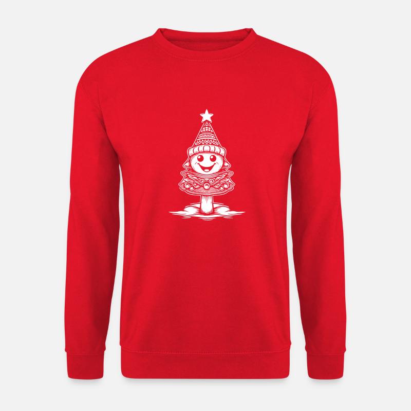 Happy Christmas Tree - Unisex Sweatshirt - red