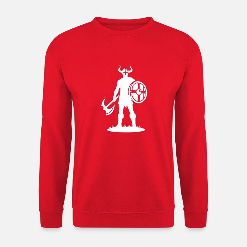wikinger warrior - Unisex Pullover - Rot