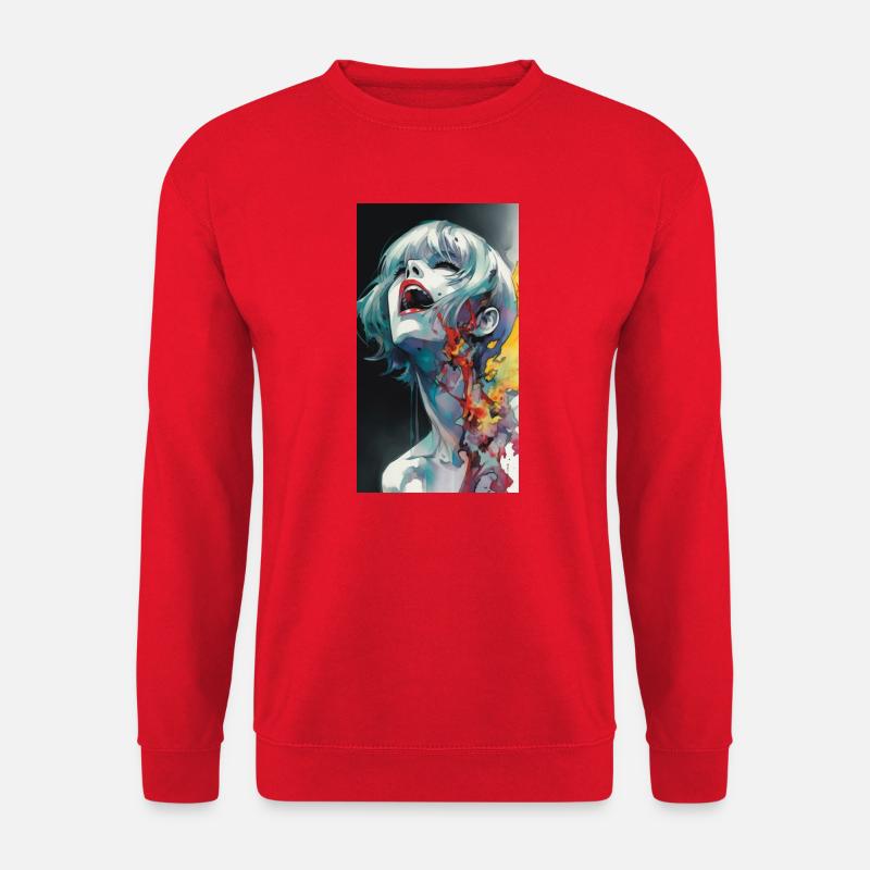 Dunkle Diva - Unisex Pullover - Rot