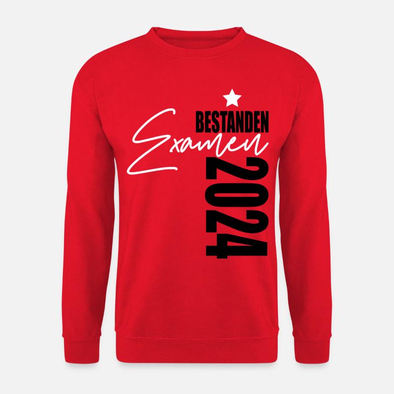 Examen 2024 bestanden - Unisex Pullover - Rot