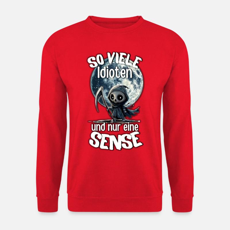 Sensenmann #lovely toons - Unisex Pullover - Rot