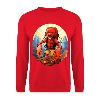 Homard Randonnée / Alpinisme Hummer - Sweat-shirt Unisexe - rouge - Devant - Alina (178cm) & Michal (187cm)