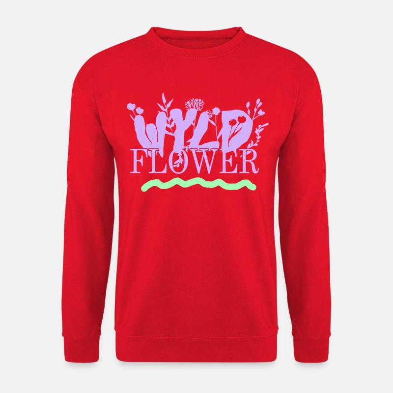 Wyld Flower – Boho Vibes - Unisex Sweatshirt - red