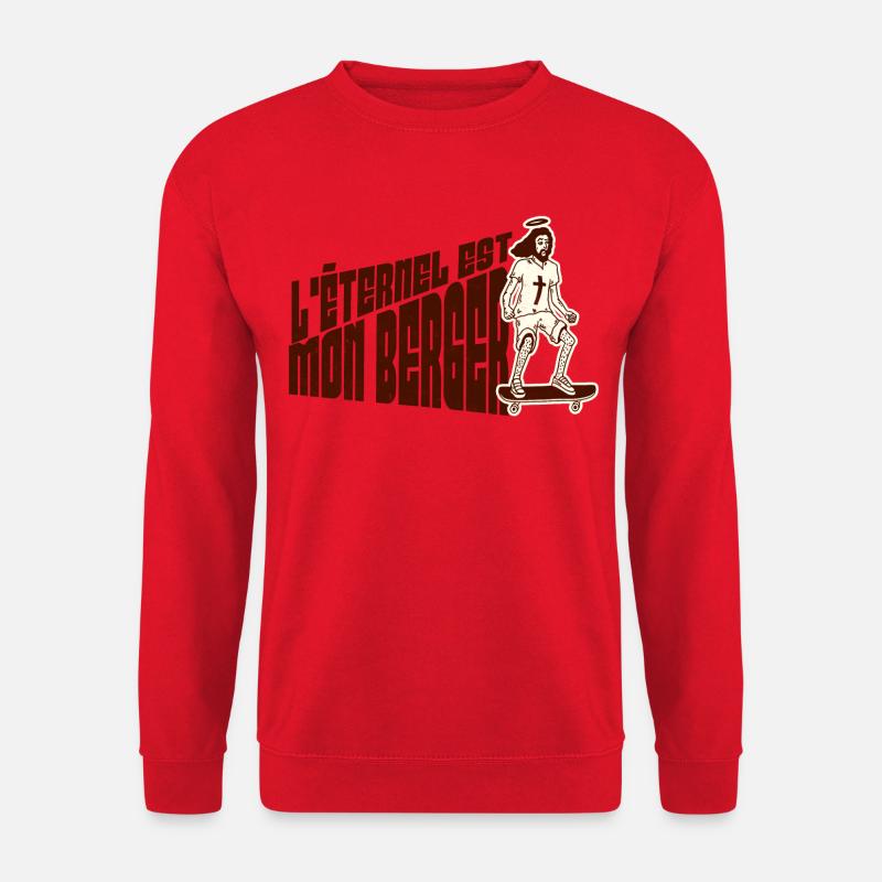 L'éternel est mon berger - Sweat-shirt Unisexe - rouge