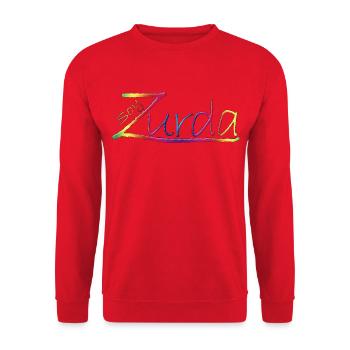 I'm left-handed - Unisex Sweatshirt - red - Front - Alina (178cm) & Michal (187cm)
