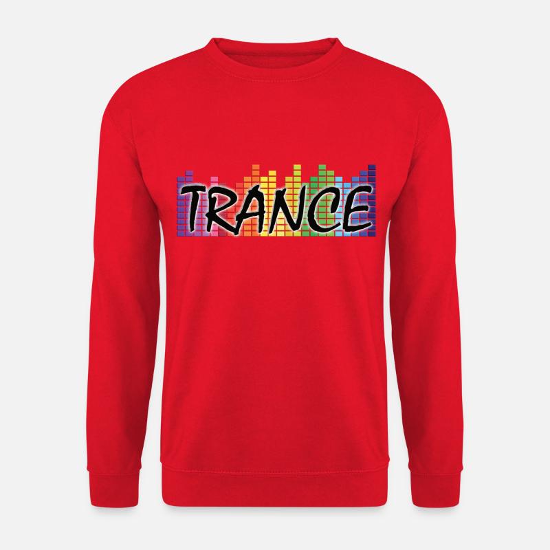 Trance - Electronic Music - Unisex Sweatshirt - red