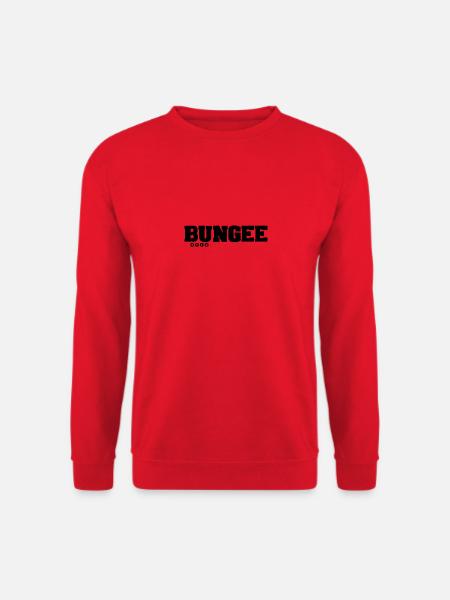 Bungee Logo schwarz - Unisex Pullover - Rot