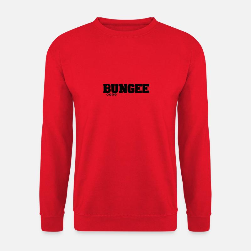 Bungee Logo schwarz - Unisex Pullover - Rot
