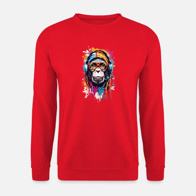 Cool monkey - Unisex Sweatshirt - red