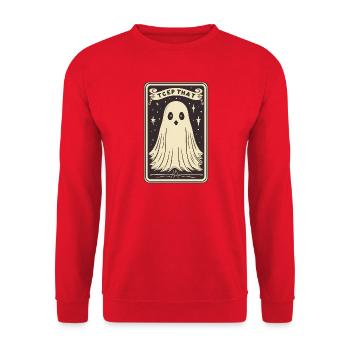 Tarot Card Mind - Unisex Sweatshirt - red - Front - Alina (178cm) & Michal (187cm)