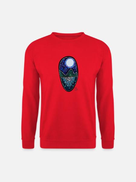 Mondnacht - Unisex Pullover - Rot