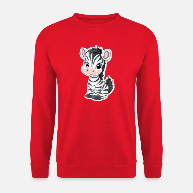 Zebra - Unisex Sweatshirt - red