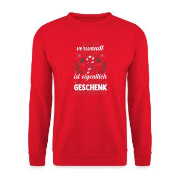 Noël du Père Noël - Sweat-shirt Unisexe - rouge - Devant - Alina (178cm) & Michal (187cm)