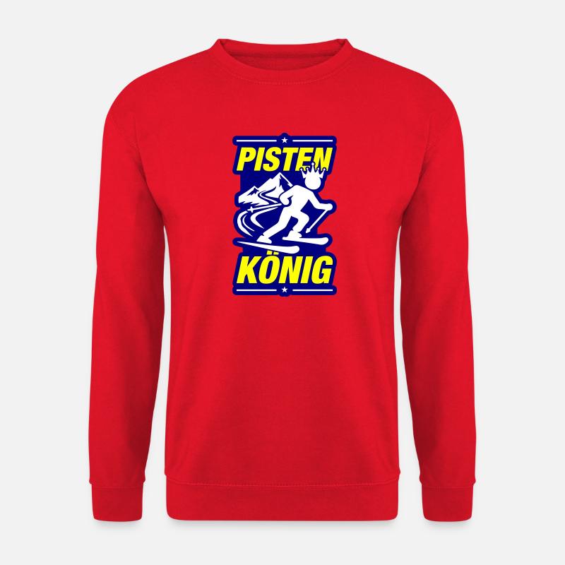 Pisten König Ski - Unisex Pullover - Rot