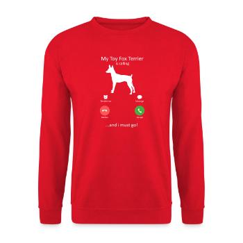 Parkour Papa Funny Retro Free Running Dad Art - Unisex Sweatshirt - red - Front - Alina (178cm) & Michal (187cm)