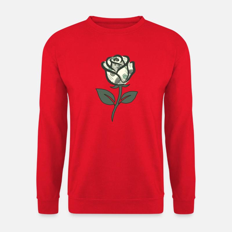 Dollar Rose - Unisex Pullover - Rot